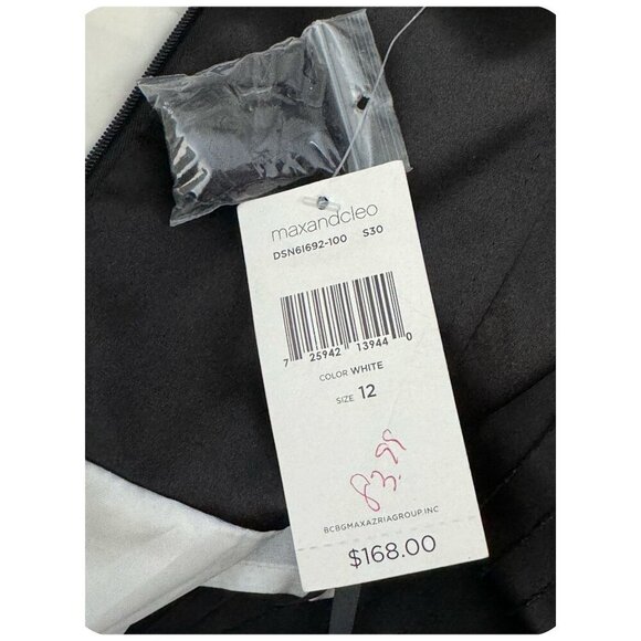 Max & Cleo Black and White Strapless Dress - Picture 6 of 10
